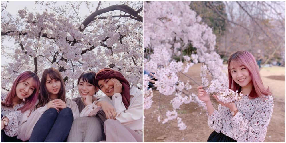 Liburan ke luar negeri, ini gaya 7 seleb nikmati musim semi