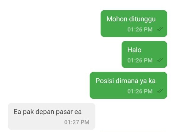 11 Chat lucu driver ojek online nyapa customer ini bikin cekikikan