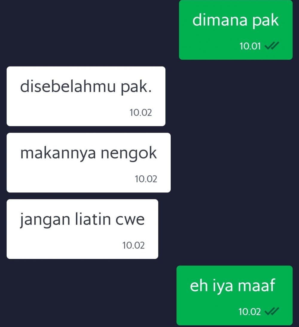 11 Chat lucu driver ojek online nyapa customer ini bikin cekikikan