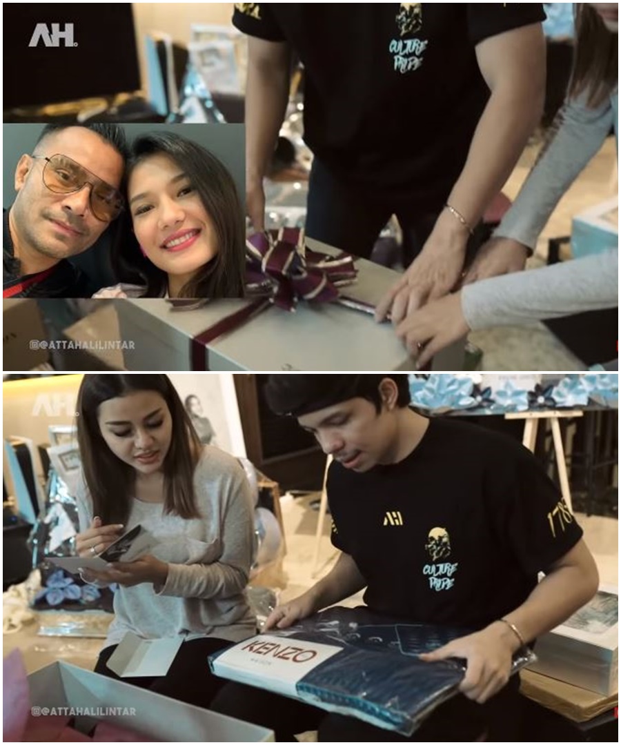 10 Momen Atta dan Aurel buka kado pernikahan, dapat hadiah dari Jokowi