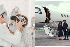 9 Potret Atta & Aurel berangkat honeymoon, gunakan jet pribadi