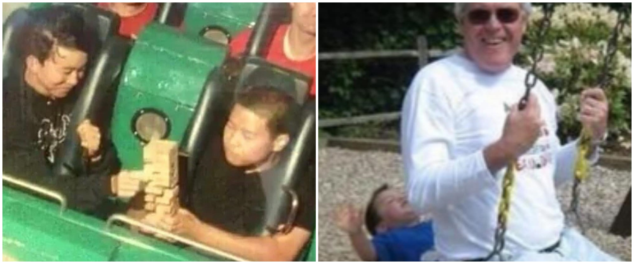 10 Potret kocak orang naik wahana bermain, lucunya bikin geleng kepala