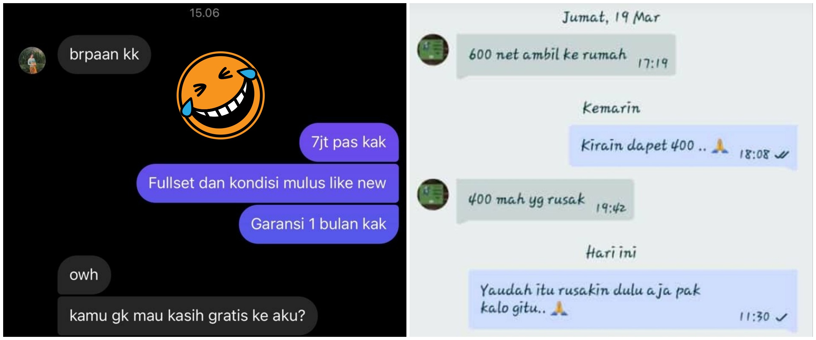 10 Chat lucu nawar dagangan di online shop ini bikin ngelus dada