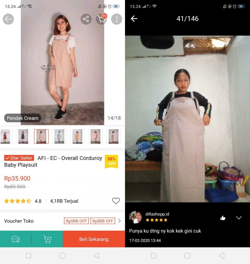 10 Testimoni lucu beli baju kebesaran di online shop, bikin ngakak