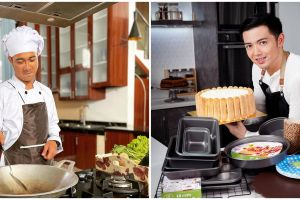 Aksi 10 seleb tampan saat masak, penampilannya curi perhatian