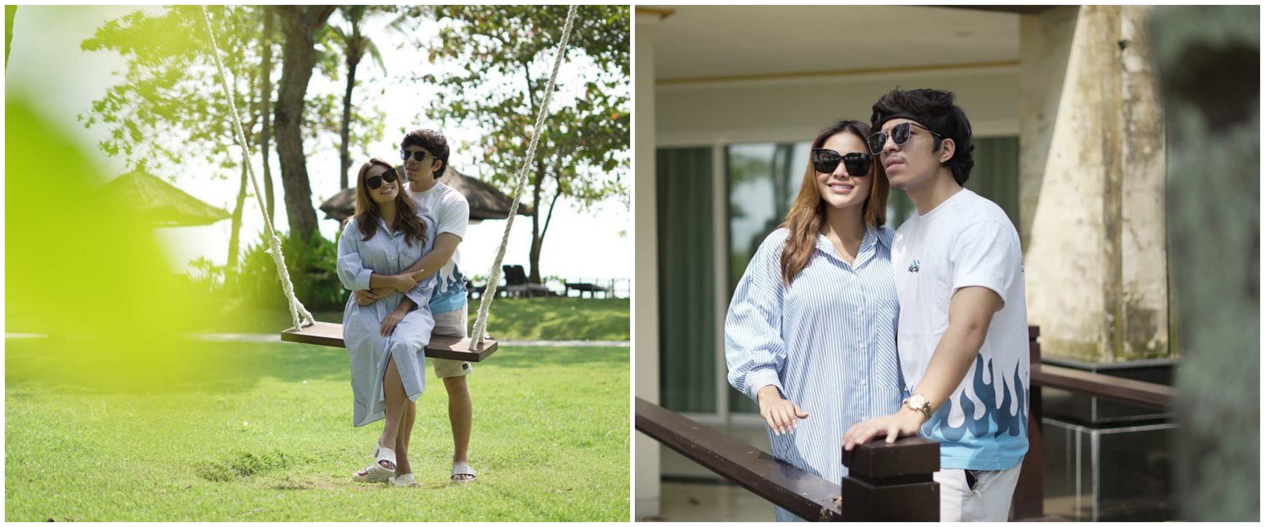 5 Momen dinner Aurel dan Atta Halilintar, romantis di pinggir pantai