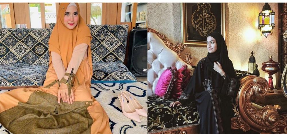 8 Potret adu gaya OOTD April Jasmine & Jihan Salsabila, hijabers modis