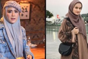 8 Potret adu gaya OOTD April Jasmine & Jihan Salsabila, hijabers modis