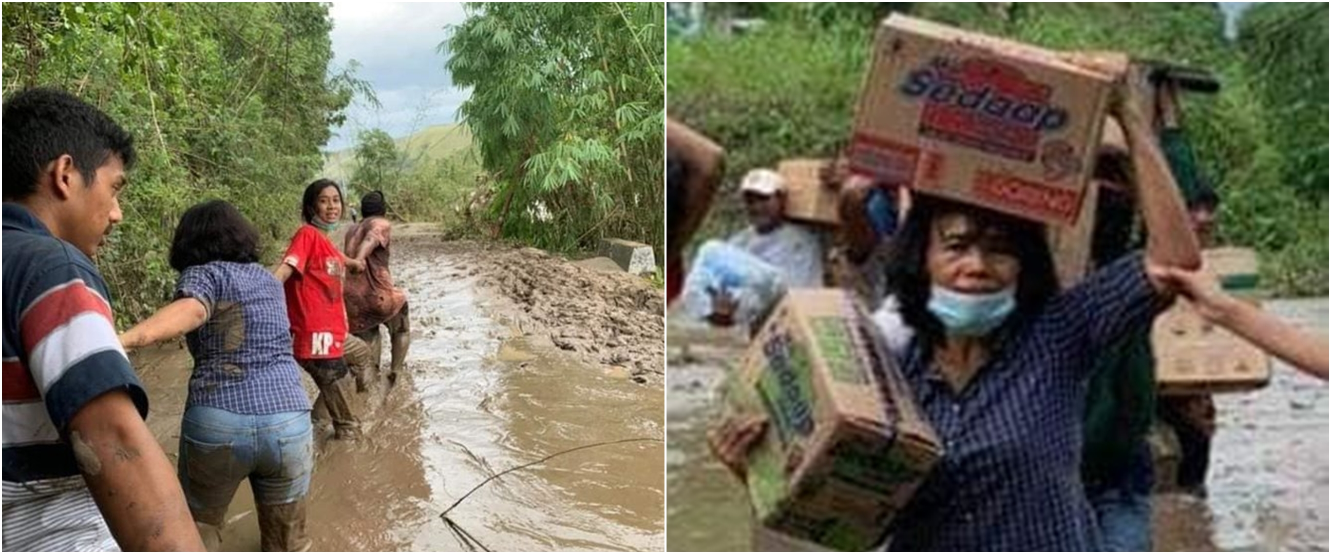 Viral istri Bupati Sumba Timur terjang lumpur antar bantuan