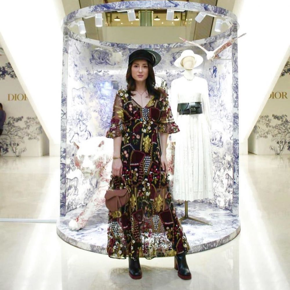 Gaya 11 seleb di acara brand fashion dunia, Nagita di Louis Vuitton