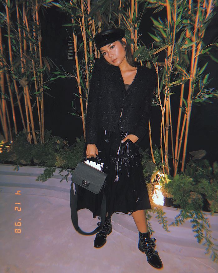 Gaya 11 seleb di acara brand fashion dunia, Nagita di Louis Vuitton