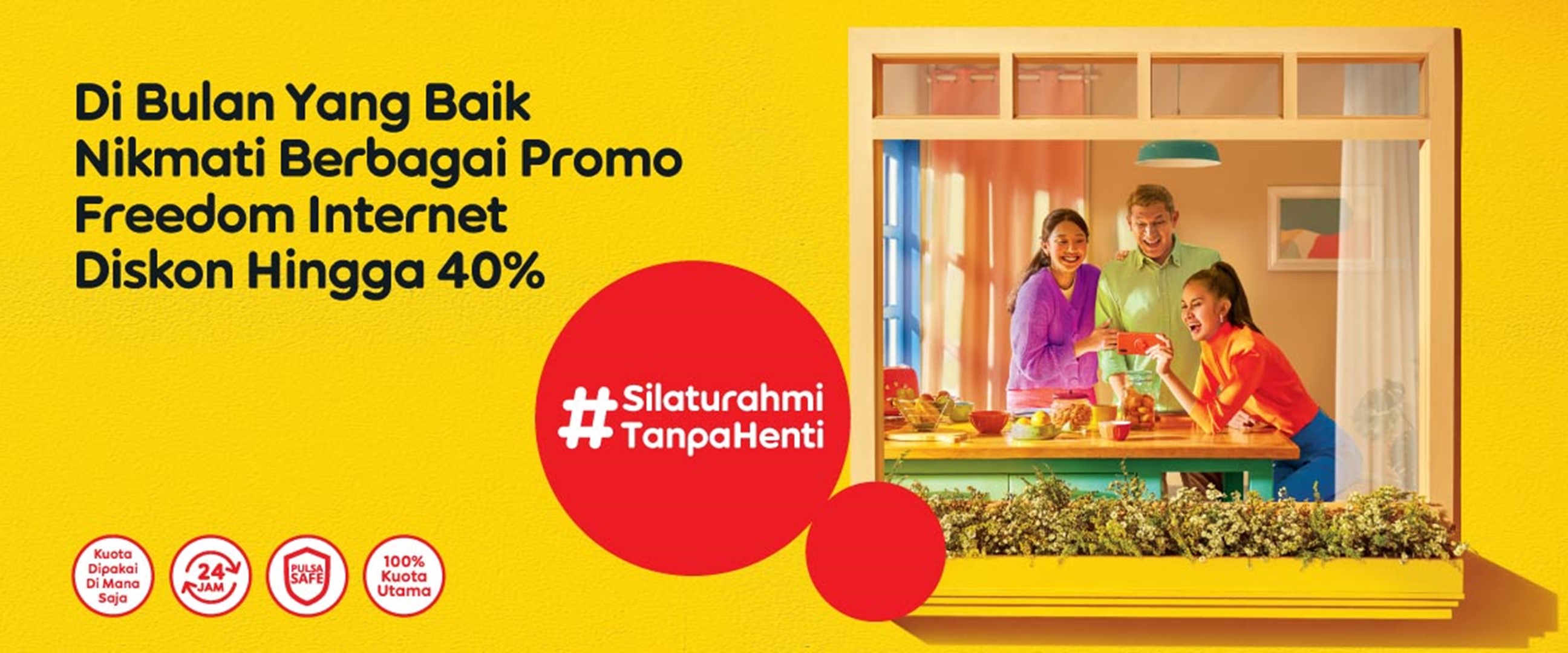 Silaturahmi Tanpa Henti saat Ramadan, banjir promo Freedom Internet