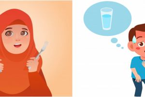 Cara agar kuat menahan haus dan lapar saat puasa, dilengkapi doa