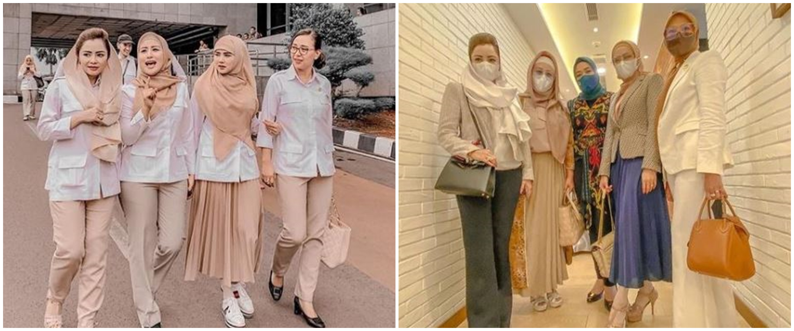 10 Potret Mulan Jameela bersama anggota DPR, gayanya bak sosialita