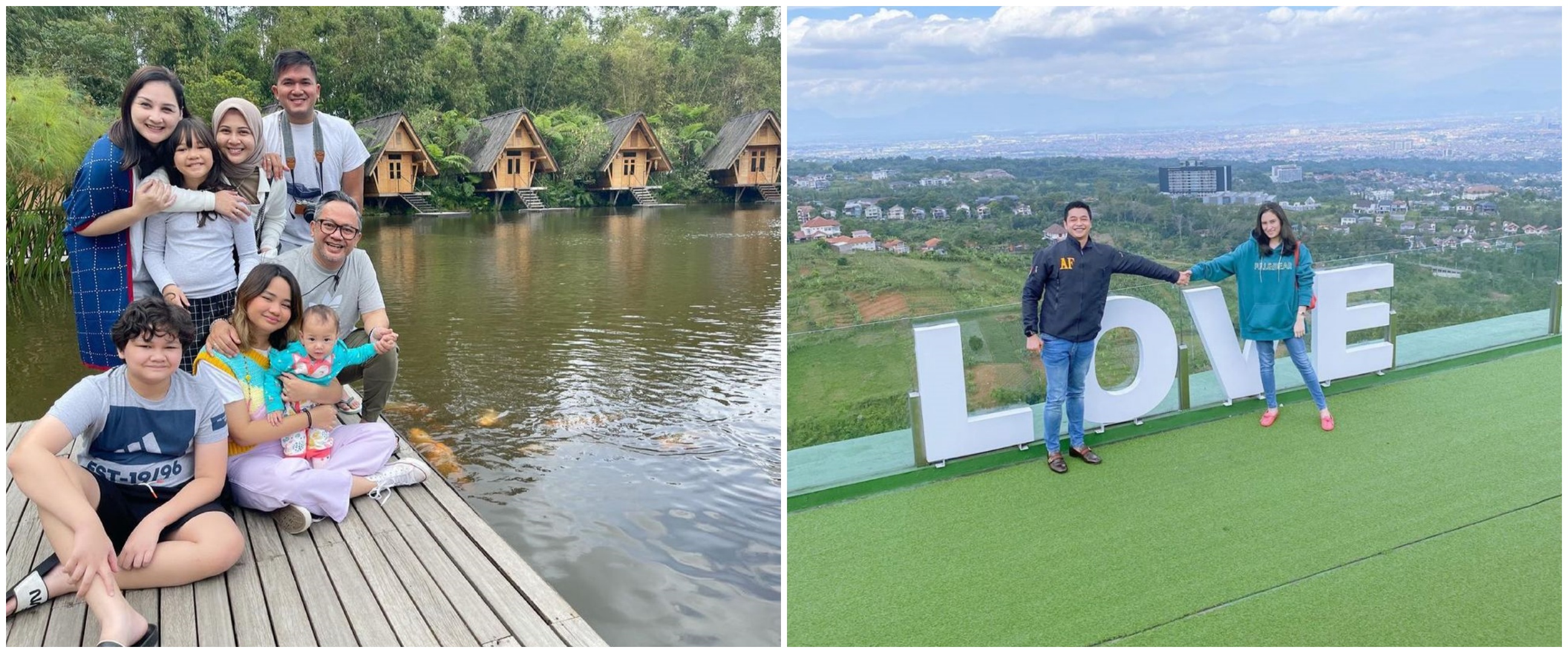Momen 6 seleb staycation bareng keluarga kala pandemi, seru banget