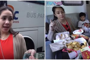 7 Momen Nagita Slavina ke Bandung, naik bus mewah dan borong batagor