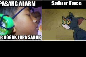 10 Meme lucu bangun sahur ini bikin puasa tambah semangat