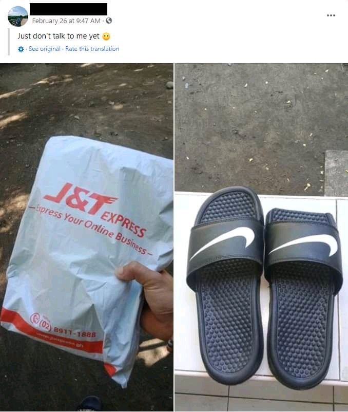 10 Momen apes beli sepatu dan sandal di online shop, nyesek banget