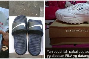 10 Momen apes beli sepatu dan sandal di online shop, nyesek banget