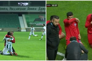 Viral video pemain Liga Turki buka puasa di tengah pertandingan