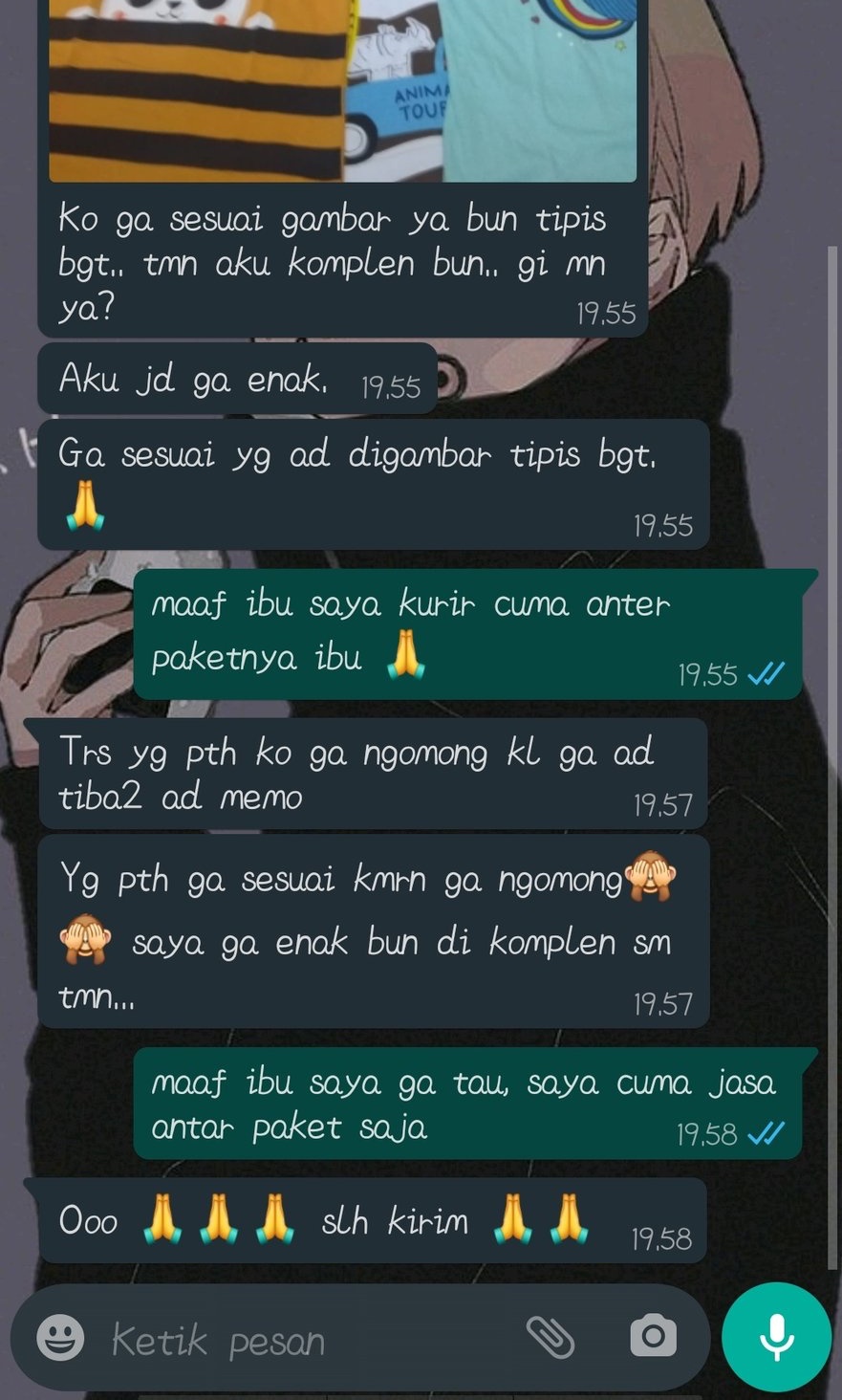 10 Chat lucu komplain ke kurir ini ngeselinnya bikin ngelus dada