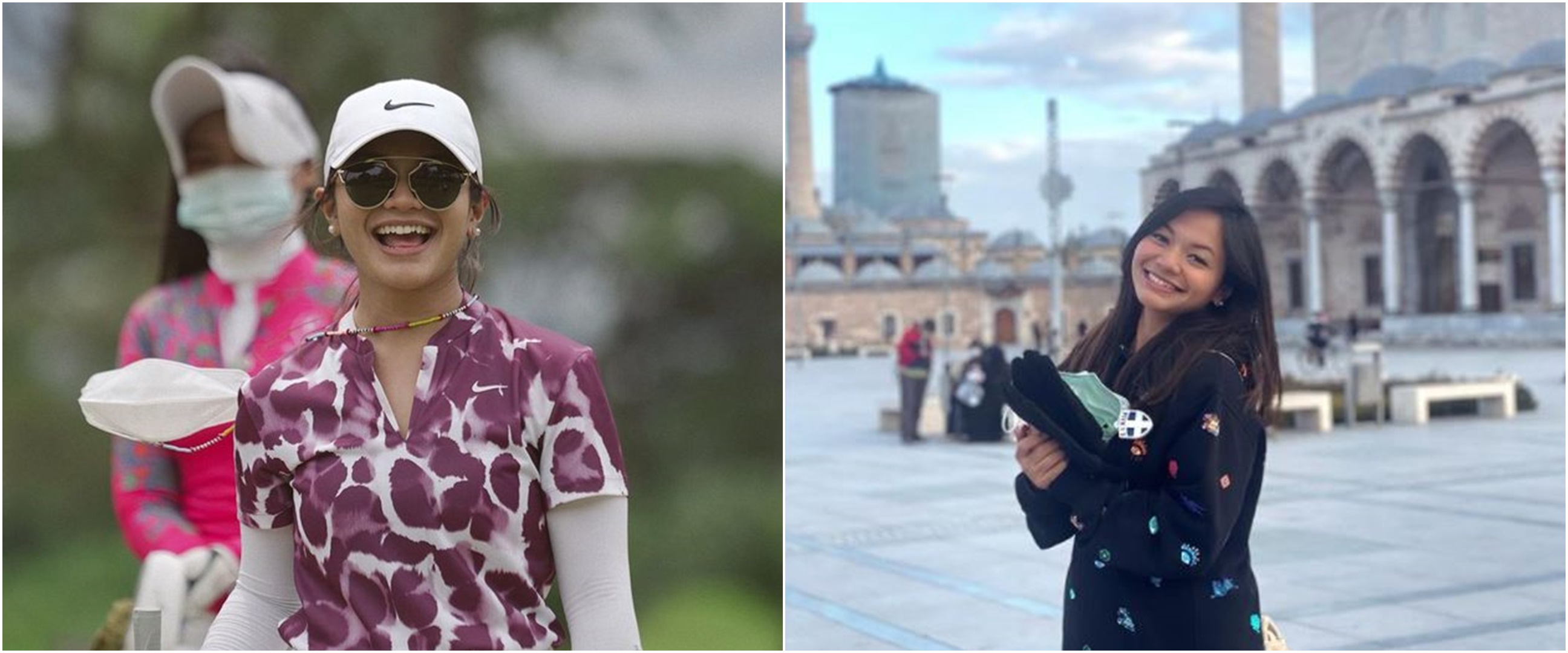 9 Potret Amel Carla ketika bermain golf, sporty dan cantik maksimal