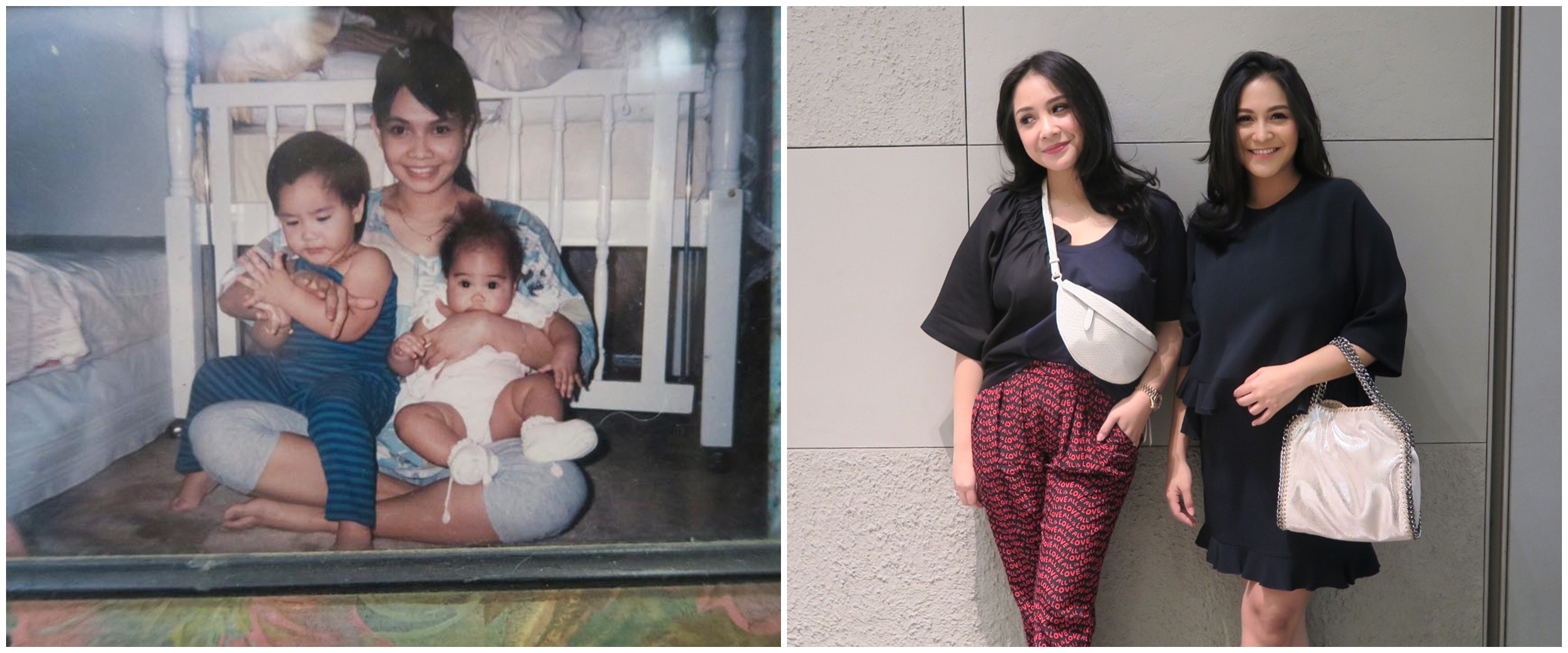 10 Potret Nagita Slavina dan Caca Tengker sedari kecil, sister goals