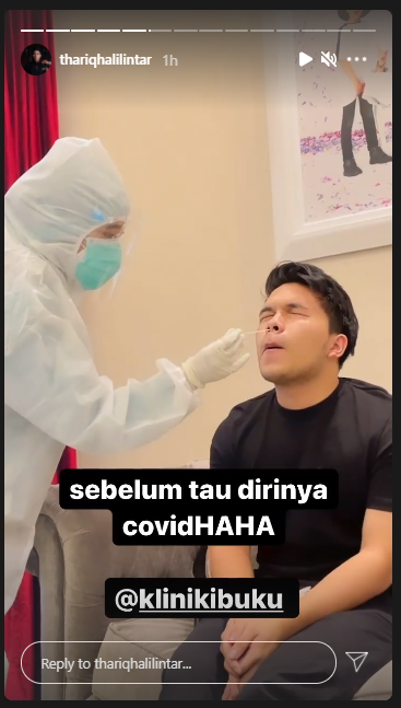 Positif Covid-19, ini 6 momen Thariq Halilintar swab hingga dirawat
