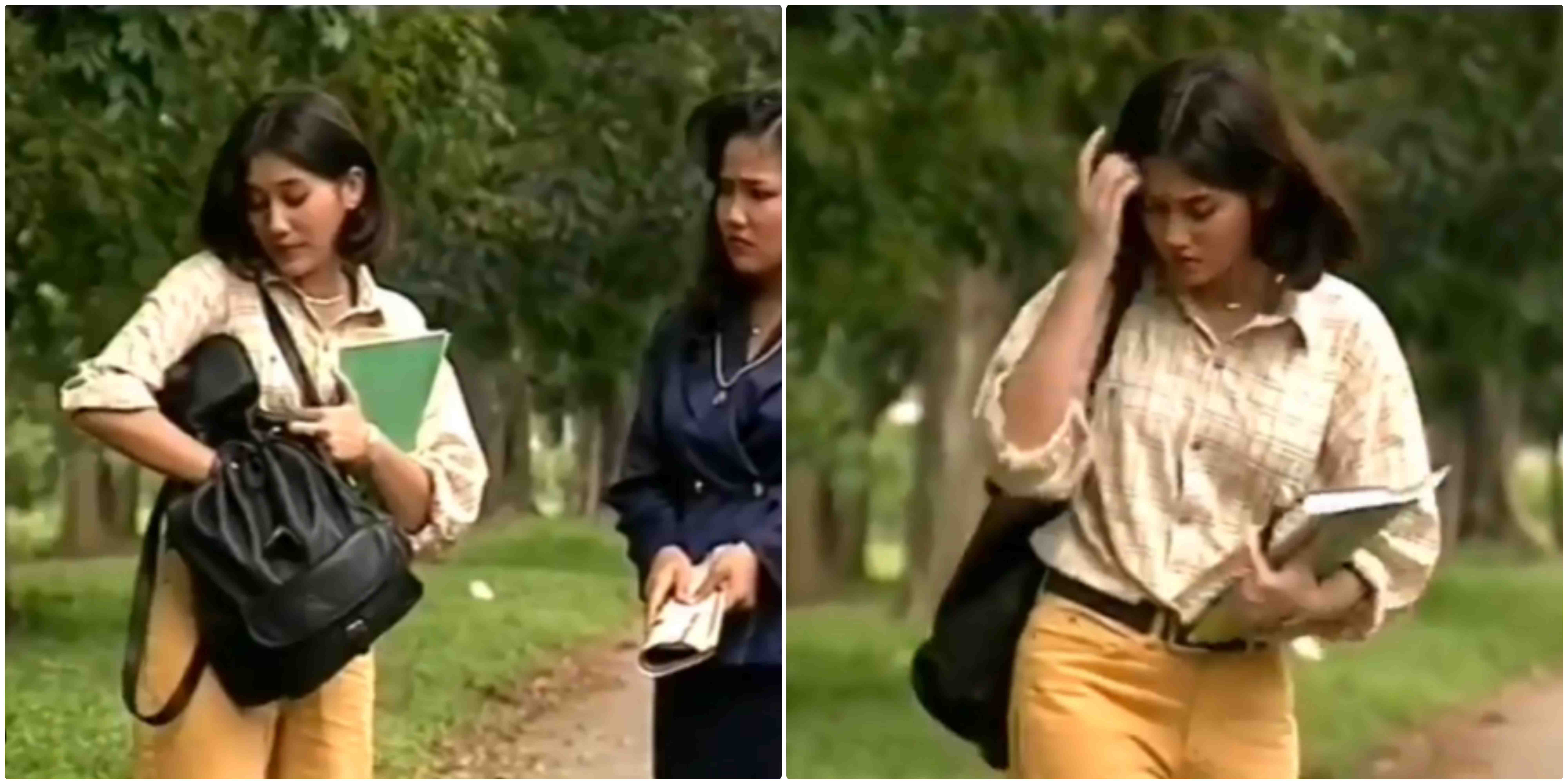 12 Potret nostalgia gaya outfit Nike Ardilla, bisa jadi inspirasi