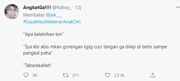 10 Cuitan lucu Saya Mau Melamar Anak Om ini bikin tersenyum