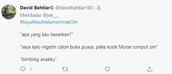 10 Cuitan lucu Saya Mau Melamar Anak Om ini bikin tersenyum