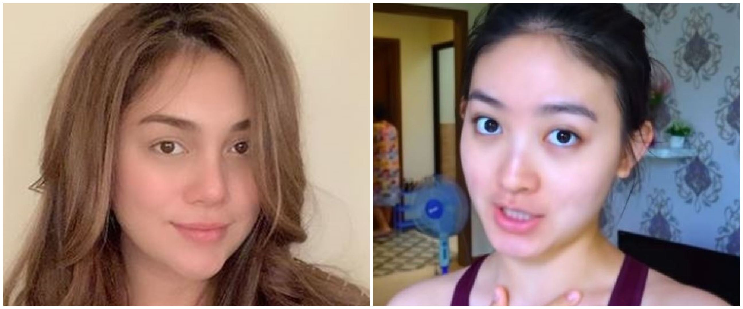 7 Beda potret Celine Evangelista dan Natasha Wilona saat tanpa makeup