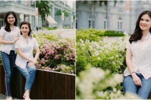 8 Gaya pemotretan Felicia Tissue & sang ibu pakai kebaya, memesona