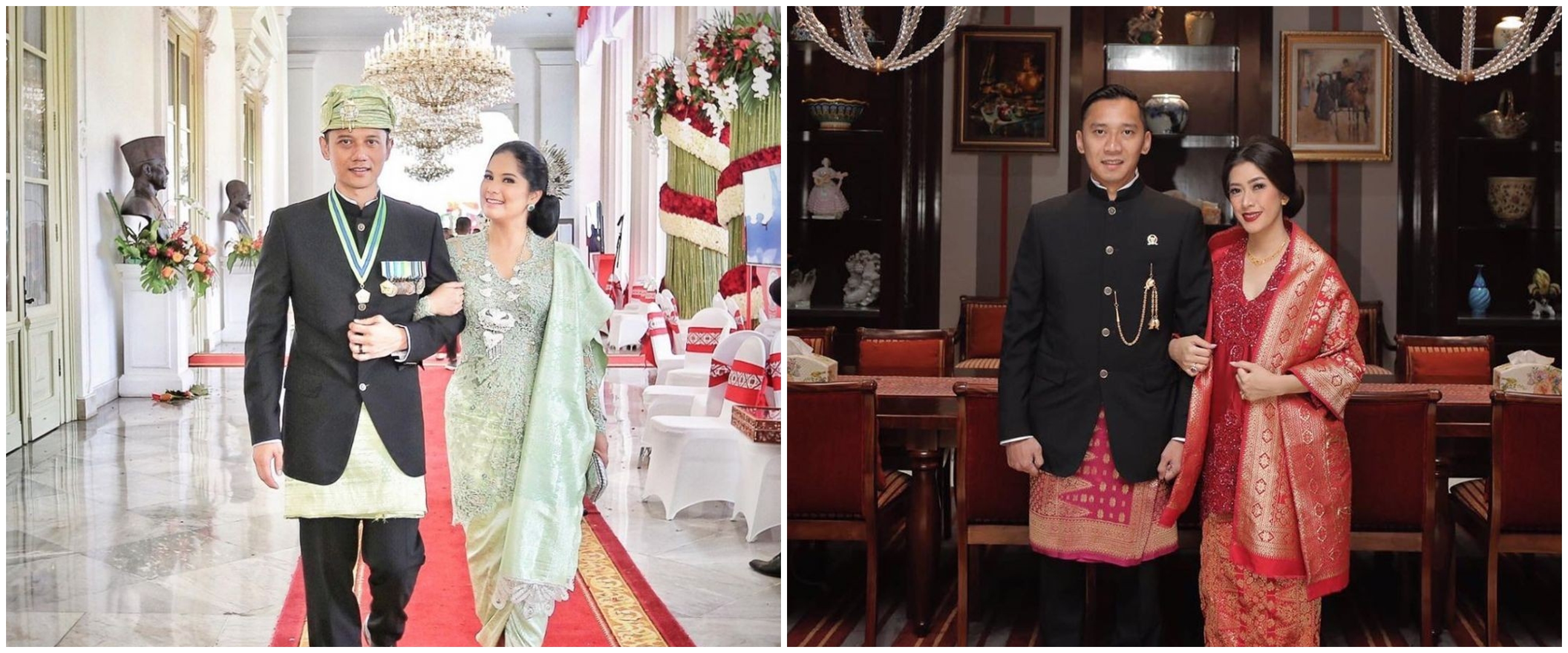 10 Beda gaya Annisa Pohan dan Aliya Rajasa pakai kebaya, anggun banget