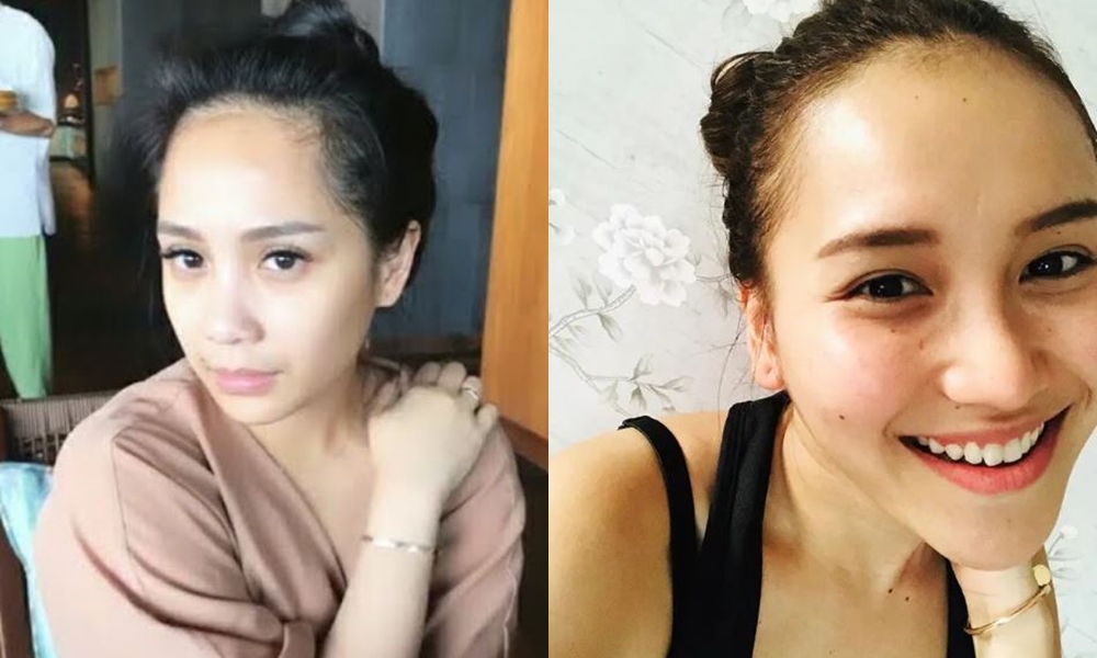 7 Beda potret Nagita Slavina dan Ayu Ting Ting saat tanpa makeup