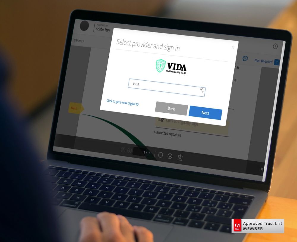 VIDA gandeng Adobe hadirkan tanda tangan elektronik tersertifikasi