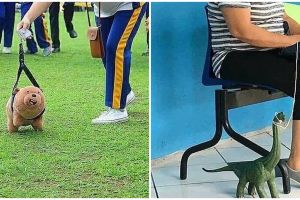8 Penampakan nyeleneh orang bawa 'hewan peliharaan' ini kocak abis
