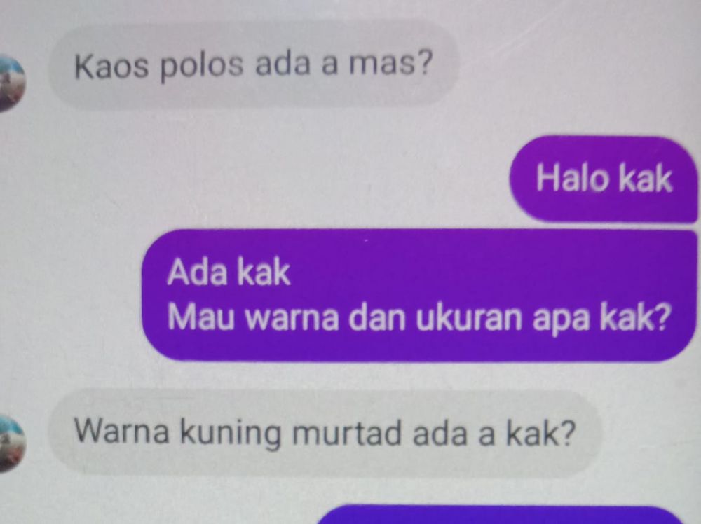 10 Chat lucu penjual dan pembeli pakai bahasa Inggris, bikin confused