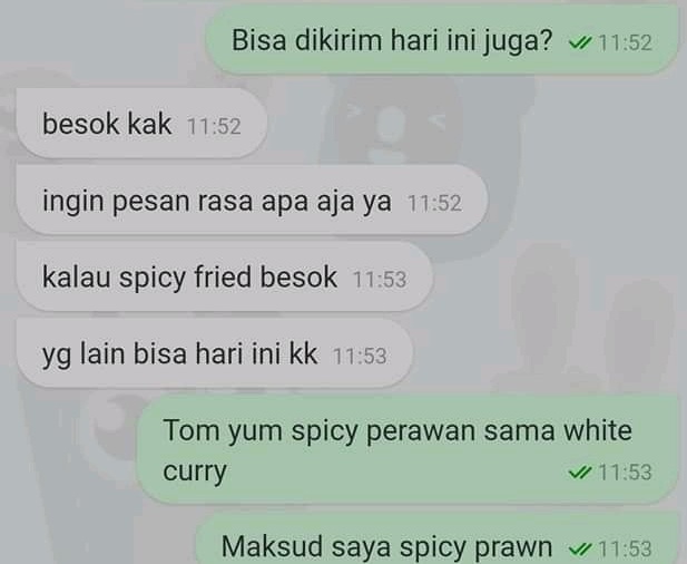 10 Chat lucu penjual dan pembeli pakai bahasa Inggris, bikin confused