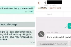 10 Chat lucu penjual dan pembeli pakai bahasa Inggris, bikin confused