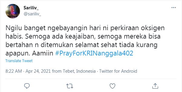 8 Cuitan haru warganet untuk KRI Nanggala-402, berharap semua selamat
