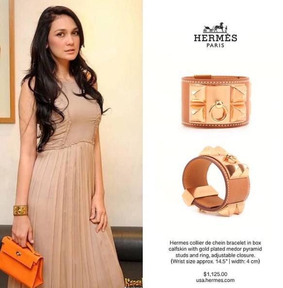 Taksiran harga gelang Hermes 8 seleb, punya Olla Ramlan Rp 200 juta