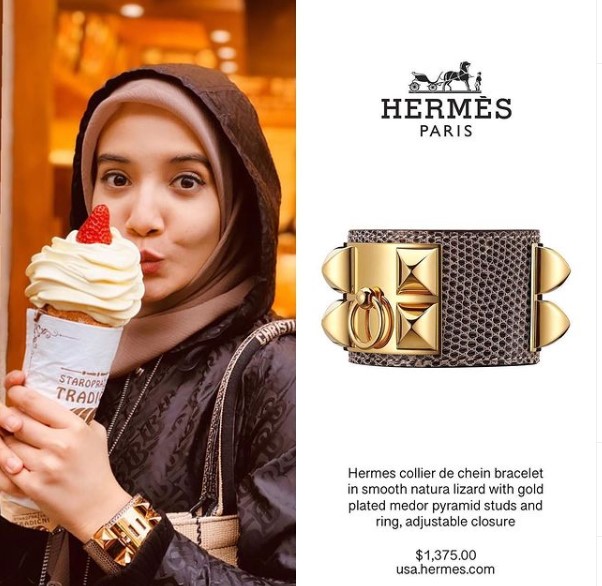 Taksiran harga gelang Hermes 8 seleb, punya Olla Ramlan Rp 200 juta