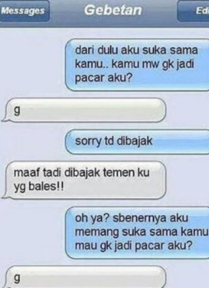 10 Jawaban cewek saat ditembak gebetan, endingnya bikin cowok nangis