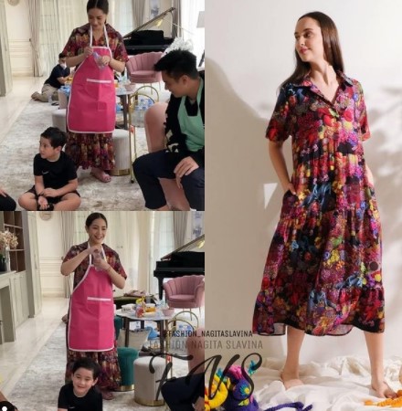 Taksiran harga 9 daster Nagita Slavina, ada yang Rp 5,7 juta