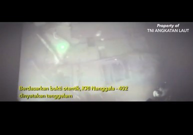 Penampakan kapal selam KRI Nanggala-402 yang terbelah jadi tiga