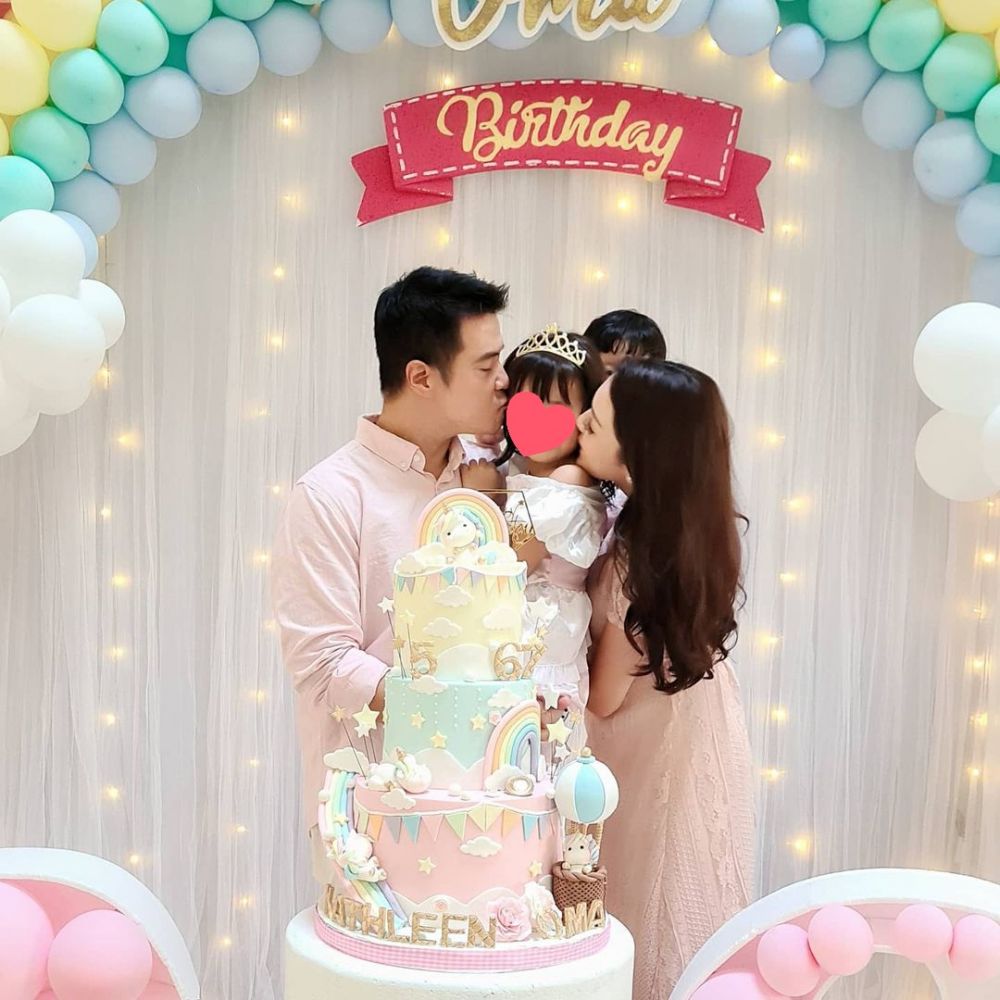 8 Momen ultah Kathleen anak Maya Septha ke-5, meriah meski tanpa tamu