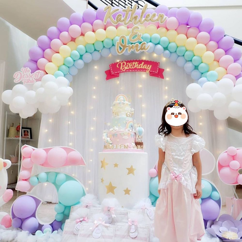 8 Momen ultah Kathleen anak Maya Septha ke-5, meriah meski tanpa tamu