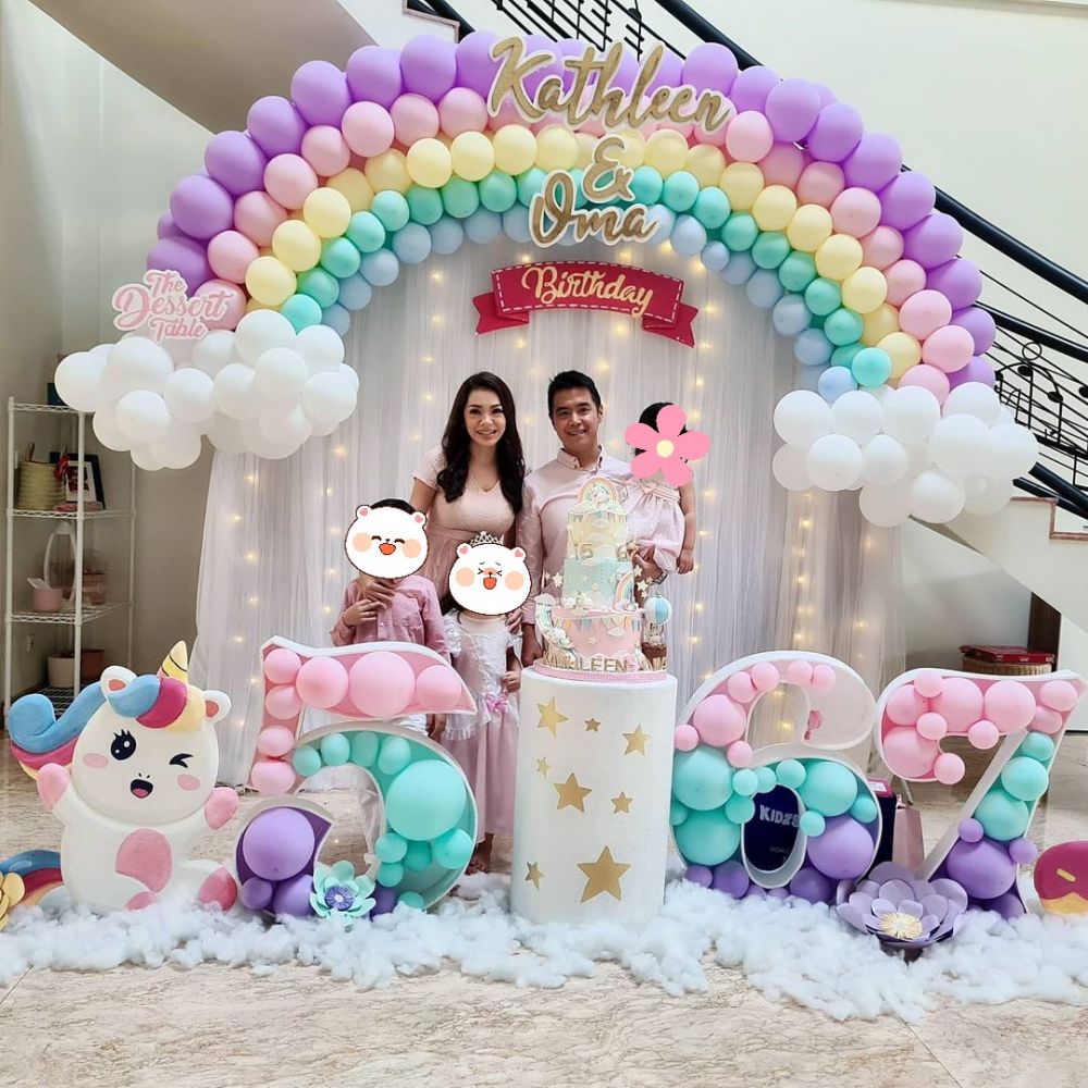 8 Momen ultah Kathleen anak Maya Septha ke-5, meriah meski tanpa tamu