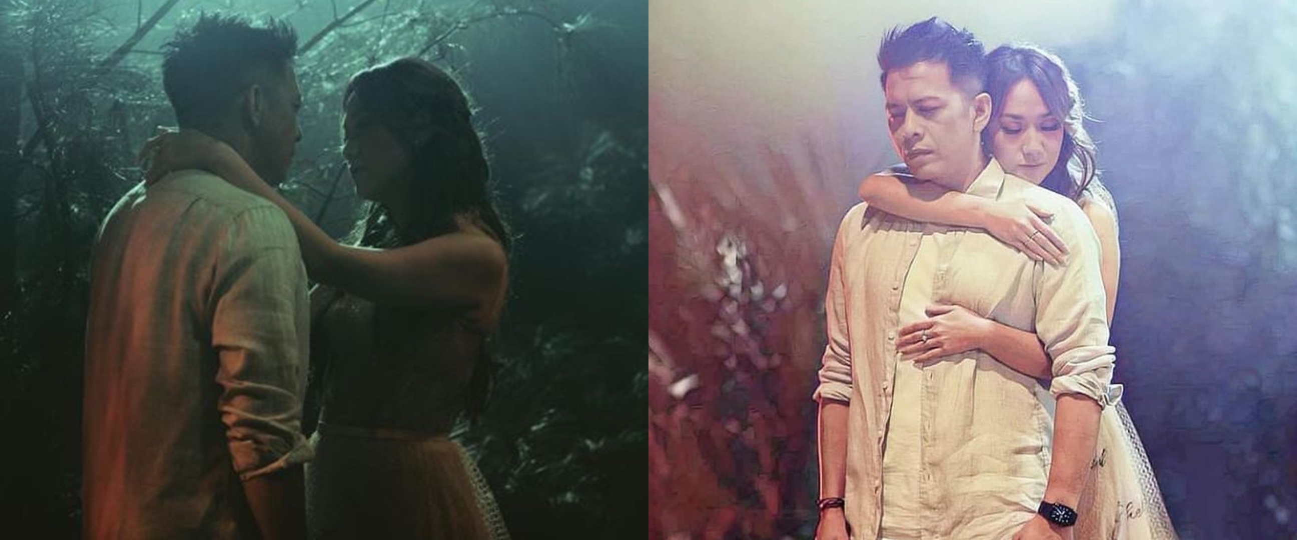 7 Adegan mesra klip Mencari Cinta, BCL peluk & usap wajah Ariel NOAH